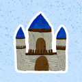 Fantasy Castle  Vinyl Sticker