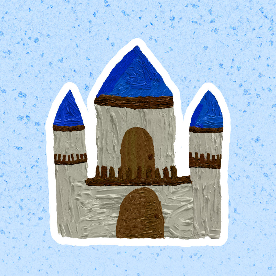 Fantasy Castle  Vinyl Sticker