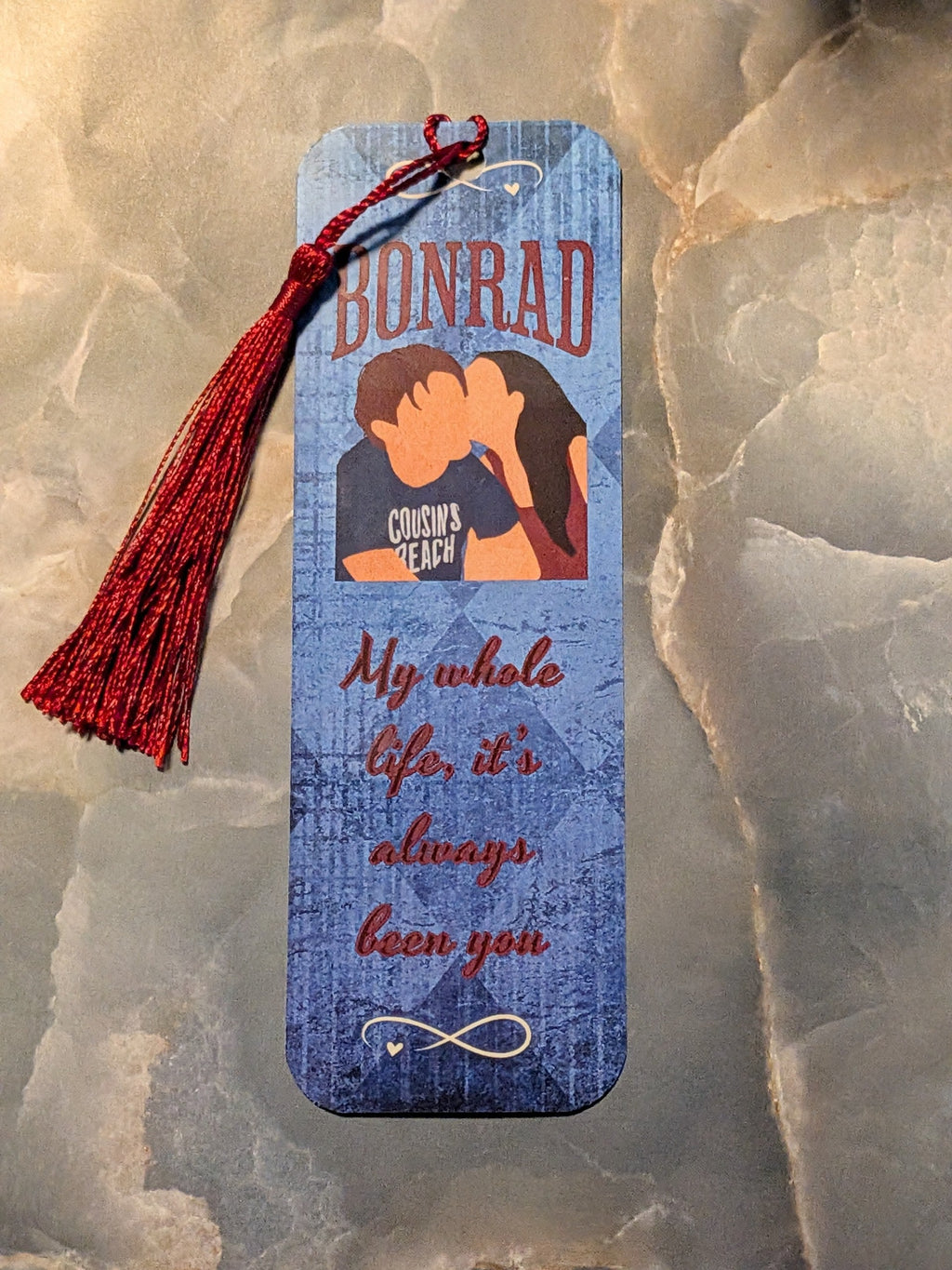 Bonrad Bookmark | Red and Blue