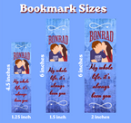 Bonrad Bookmark | Red and Blue