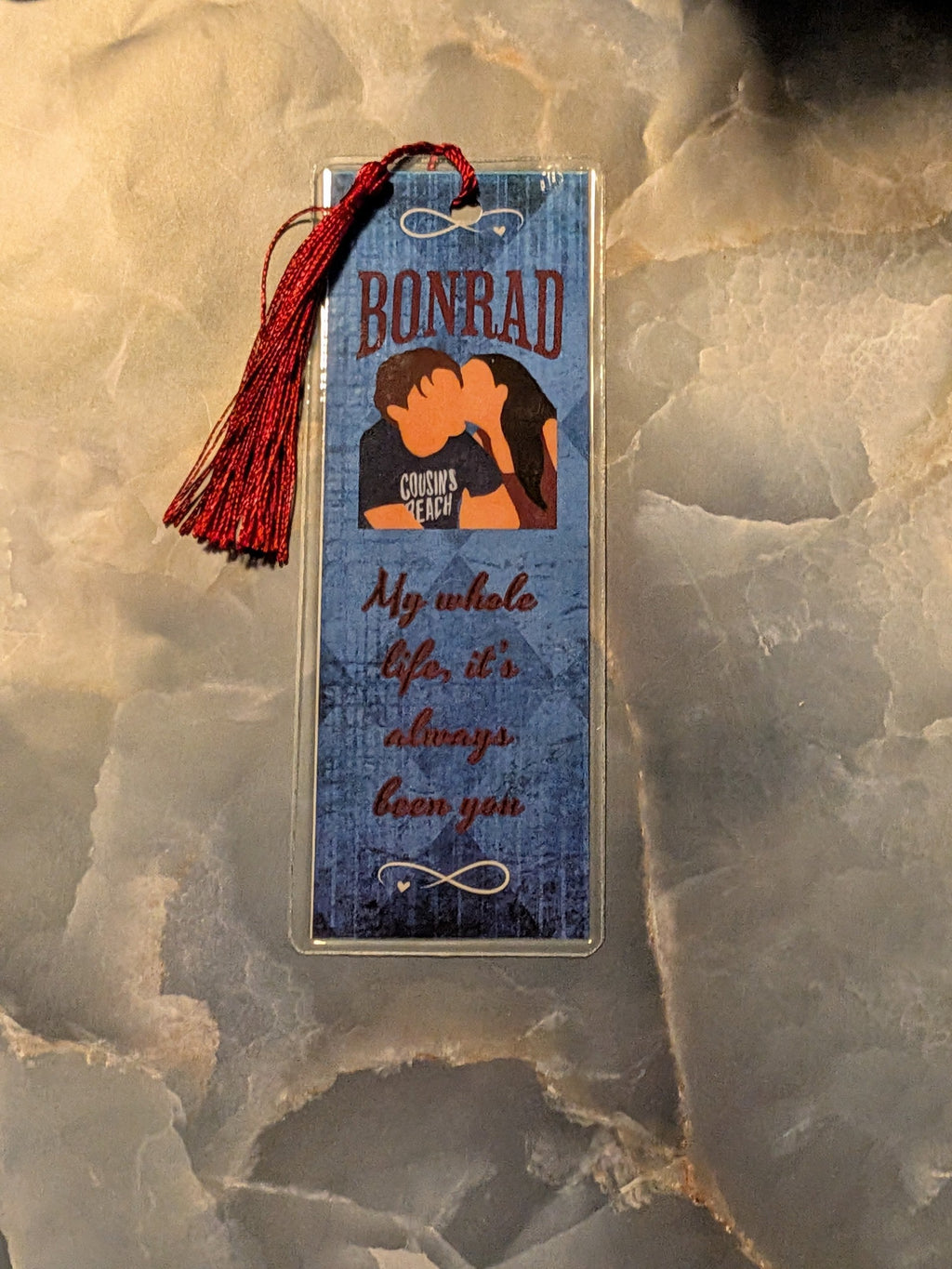 Bonrad Bookmark | Red and Blue