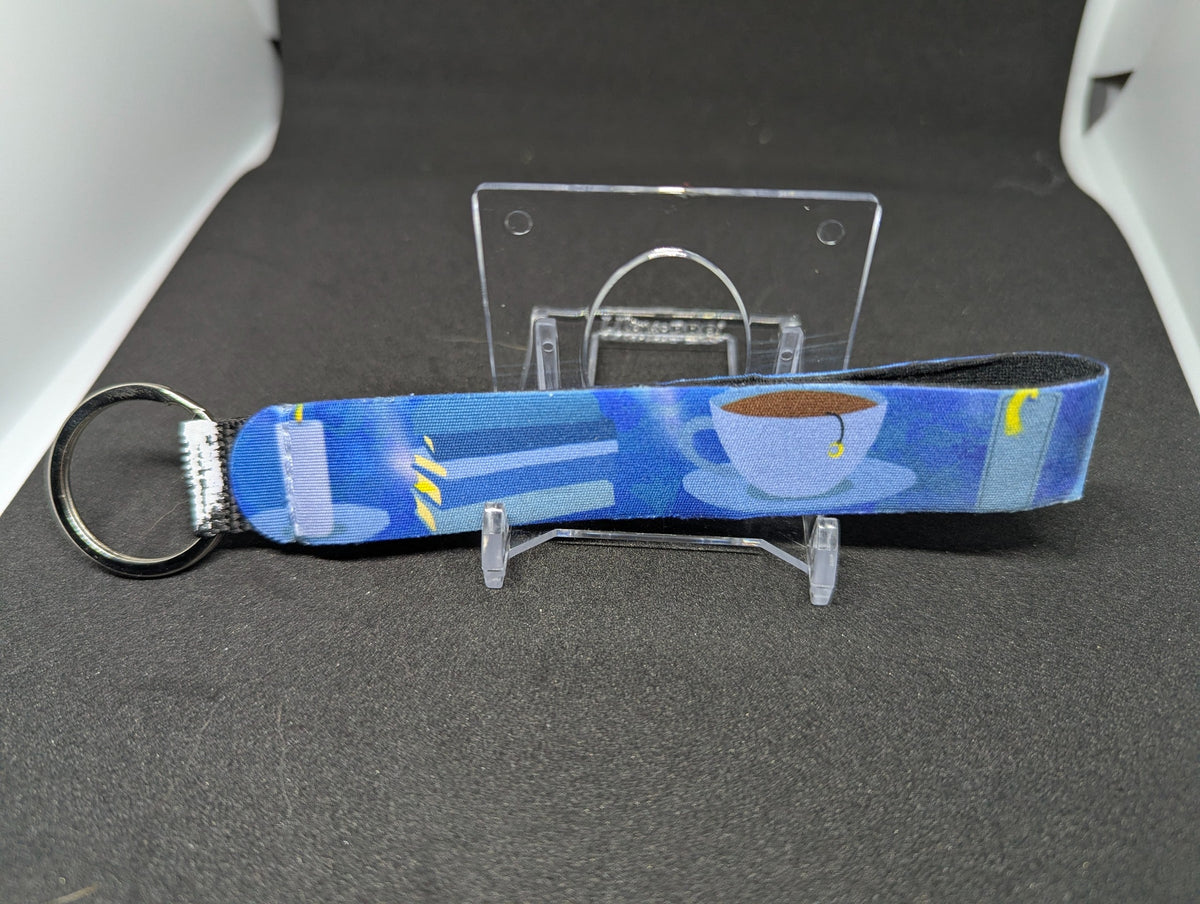 Blue Bookish Wristlet
