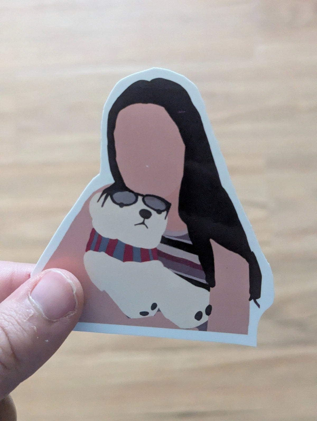 Belly Conklin Faceless Vinyl Sticker – Isabel Conklin Holding Jr Mint (Waterproof)